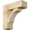 Ekena Millwork Legacy Block Rough Sawn Bracket w/ Offset Brace, Douglas Fir, 8"W x 24"D x 24"H BKT0806X24X24LEC05RDF - alternate 1